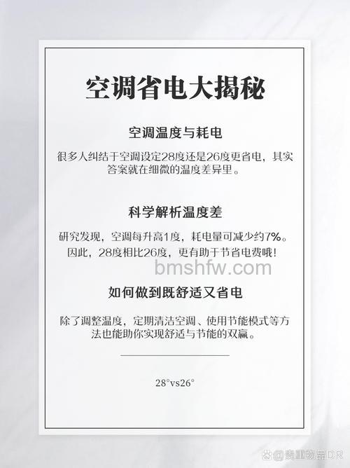 空调开26度和28度哪个省电?详细对比与省电技巧