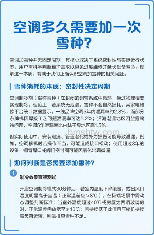 空调使用年限及雪种添加【详解】