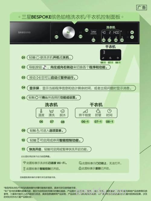 三星全自动滚筒洗衣机开门方法与步骤详解
