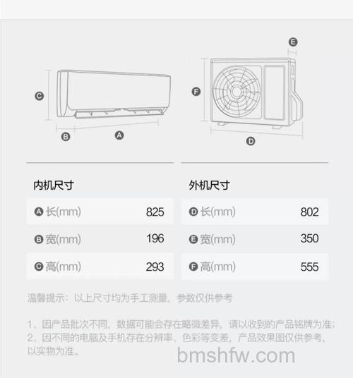 格力1.5匹空调挂机有多大?详细尺寸介绍