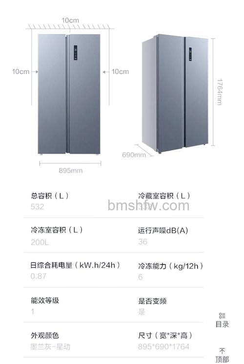 双门冰箱好不好？双门冰箱一般尺寸与选购要点