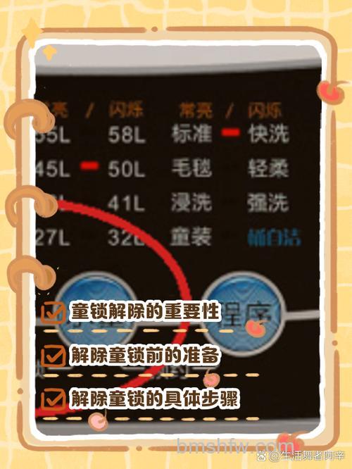 海尔洗衣机锁如何取消？详细解锁步骤与方法