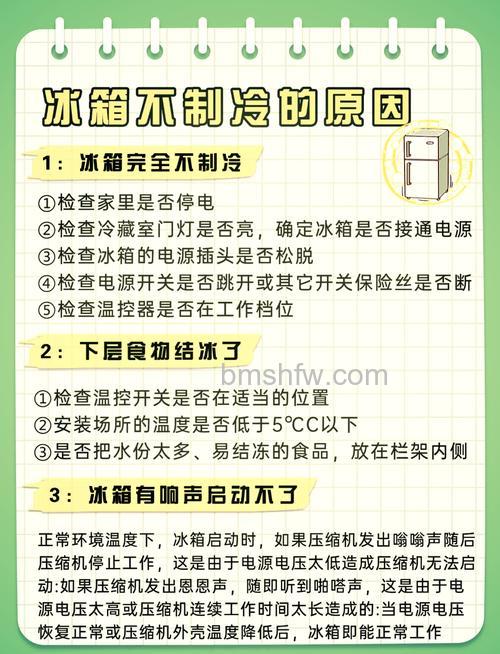 智能冰箱冷冻不制冷怎么办?原因及解决方法全攻略