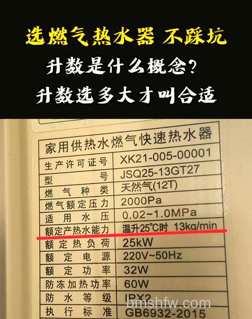 热水器升数怎么看?容量含义与选购指南
