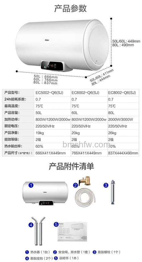 海尔80升热水器的功率是多少瓦:海尔80升热水器的功率介绍【详解】