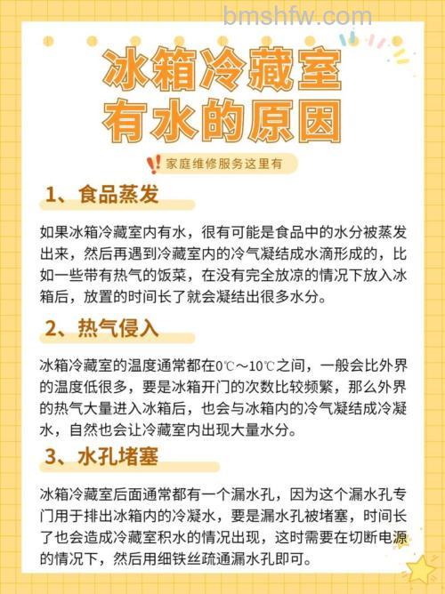 冰箱保鲜有水是怎么回事儿?冰箱保鲜有水的原因与解决方法