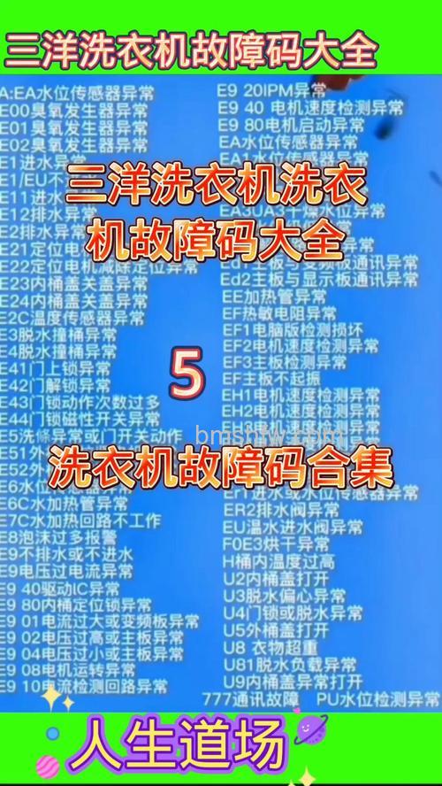 三洋洗衣机报04故障是怎么回事?原因及解决方法详解