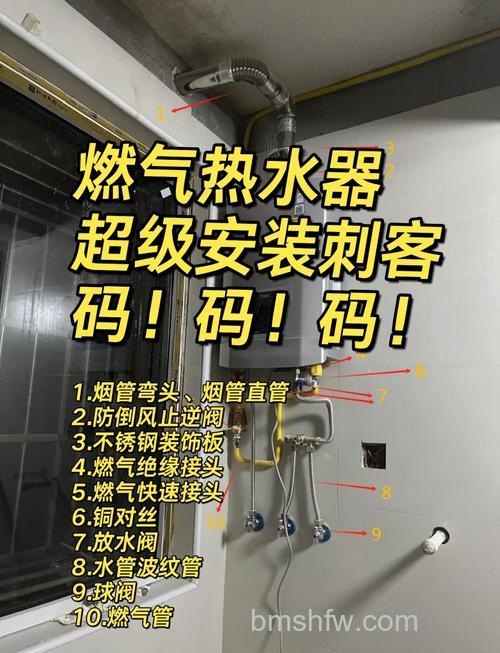 能率燃气热水器安装需要哪些配件?配件清单介绍【详解】
