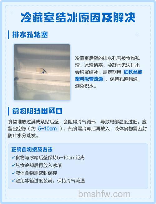 对开门冰箱冷藏室结冰的原因及解决方法【详细介绍】
