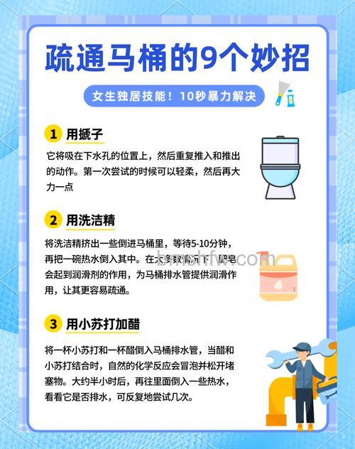 马桶堵塞怎么办？热水加洗洁精等实用解决技巧详解