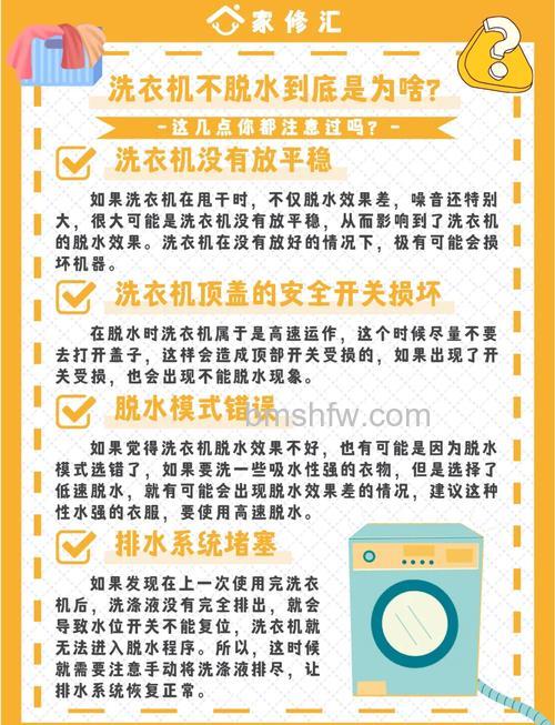 洗衣机不洗也不脱水?原因分析与解决方法详解
