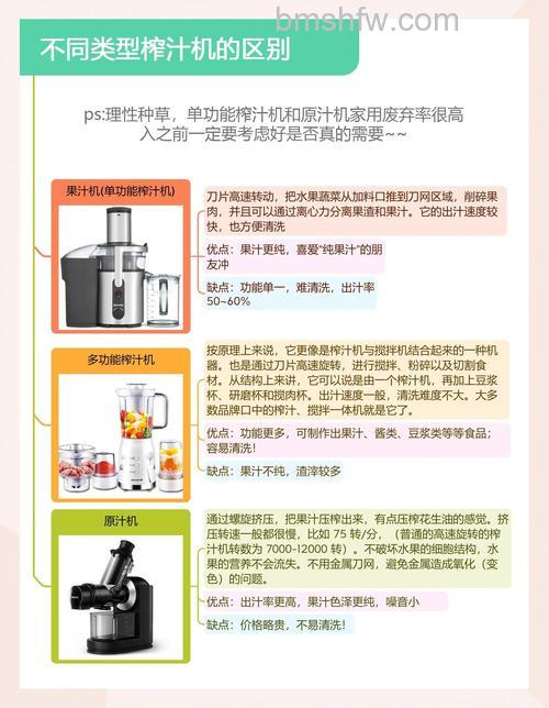 家用榨汁机选购指南:如何挑选优质榨汁机