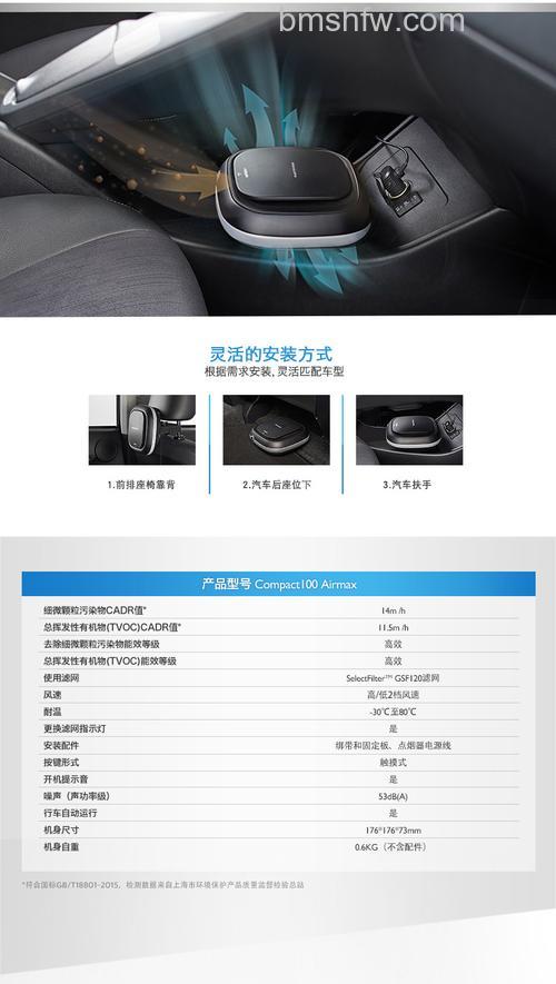 飞利浦车载空气净化器怎么样?车载空气净化器功能介绍