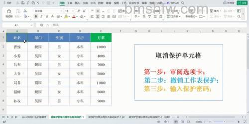 Excel如何实现部分单元格保护?详细操作步骤