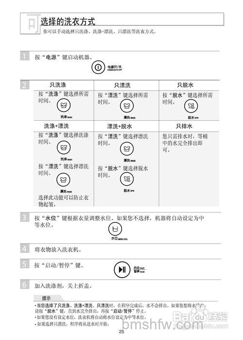 LG全自动洗衣机怎么使用?新手操作教程