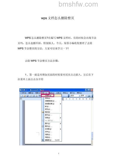 WPS文字中删除空白页的方法：轻松去除多余文档页