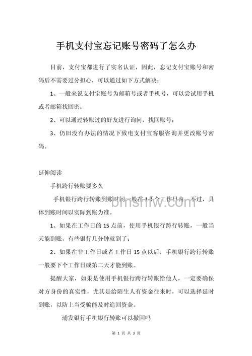 支付宝密码忘记了怎么办