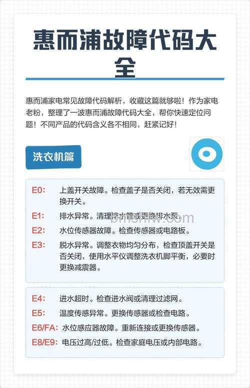 惠而浦燃气热水器E6故障代码解决方法