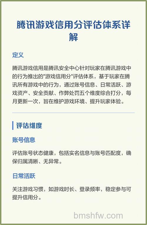 腾讯游戏信用是什么 腾讯游戏信用分衡量标准介绍