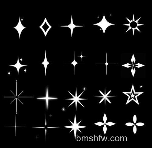 ps如何制作漂亮的五星珠背景效果图