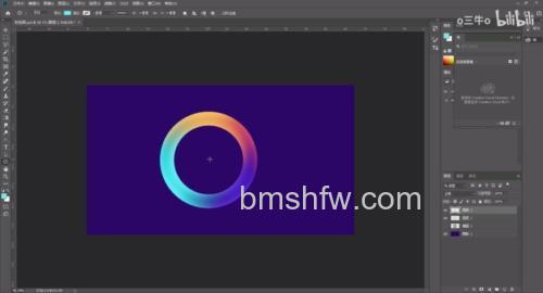 怎么利用photoshop制作出任意数量的彩色圆环