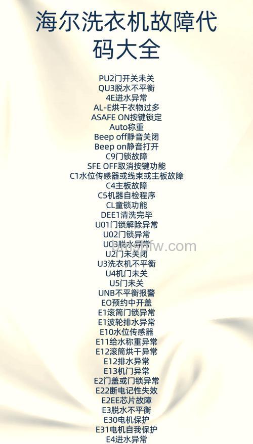 洗衣机不亮灯怎么回事?常见故障与解决方法