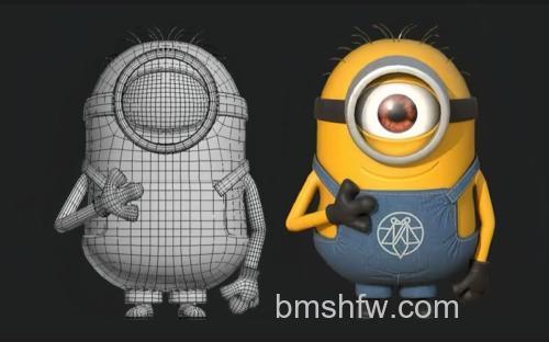 怎么结合PS绘制精致的3D小黄人