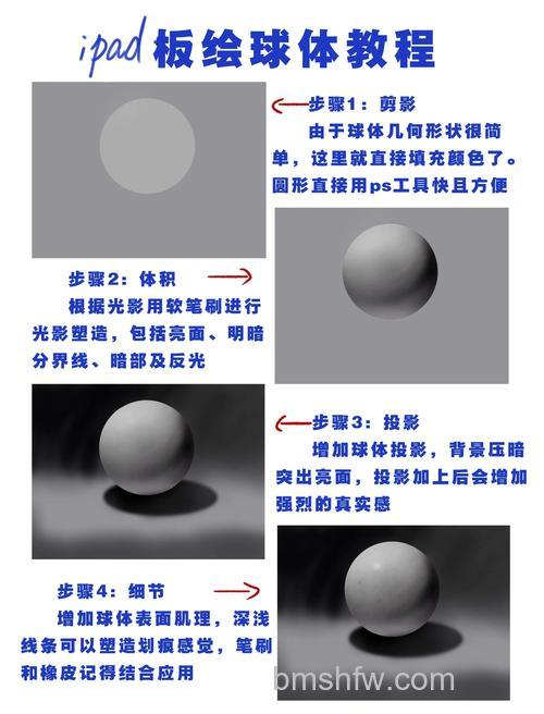 ps如何用渐变工具制作立体的石膏球