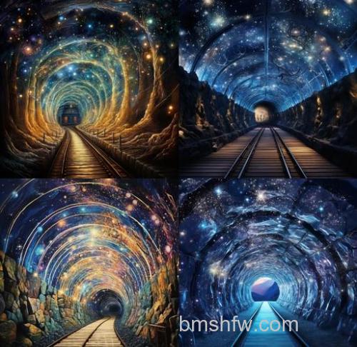 ps制作梦幻的时空隧道效果图