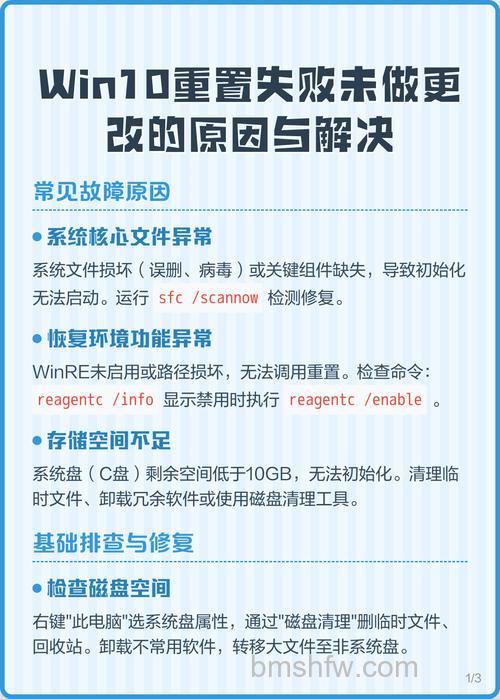 提示重置失败未做更改怎么办 重置失败未做更改解决方法