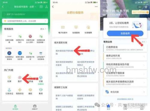 微信怎么交农村合作医疗缴费