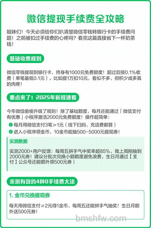 微信提现手续费多少 微信提现手续费介绍【详解】