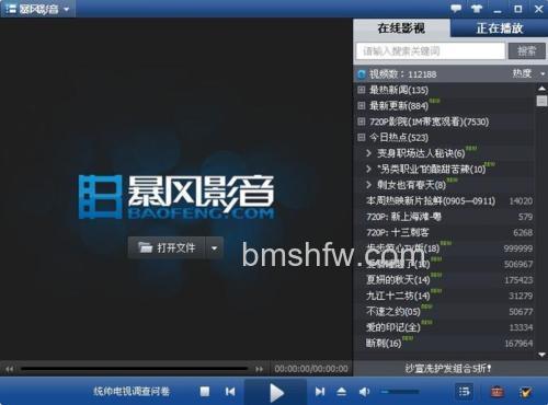 暴风影音专属格式可播吗