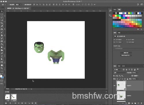 PS怎么制作小鸭变颜色的GIF小动画