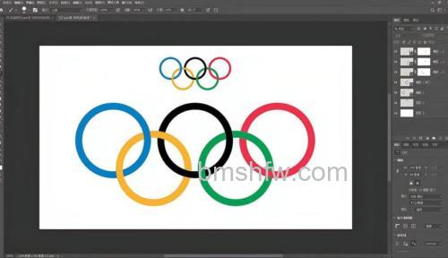 PS怎么制作2008年奥运五环