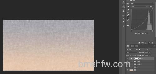 PS滤镜如何制作亚麻背景图